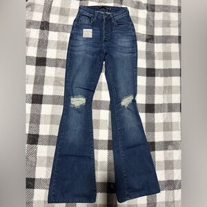 Dicollani Flare leg Button Fly jeans